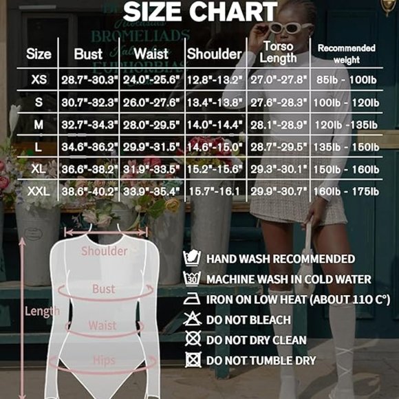 MANGOPOP Women's Black Mock Turtle Neck Long Sleeve Tops Bodysuit Jumpsuit Small - Picture 7 of 7